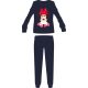 Disney Minnie Mouse Damen-Pyjama aus dünner Baumwolle – Jersey-Pyjama – Dunkelblau – S