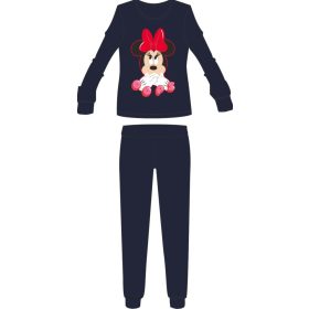   Disney Minnie egér női vékony pamut pizsama - jersey pizsama - sötétkék