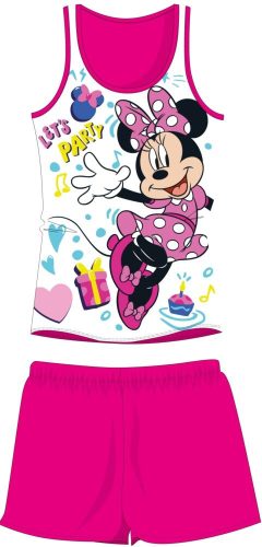 Disney Minnie egér ujjatlan nyári gyerek pizsama - pamut pizsama - pink - 110