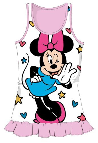 Disney Minnie egér nyári pamut strandruha - világosrózsaszín - 116