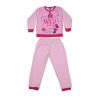Winter fleece children's pajamas - Minnie Mouse - light pink - 128
