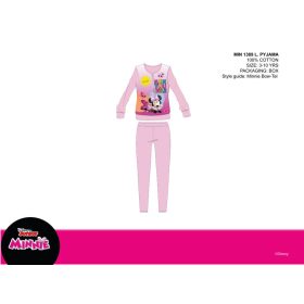 Disney Minnie egér vékony pamut gyerek pizsama - jersey pizsama 