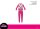 Disney Minnie egér vékony pamut gyerek pizsama - jersey pizsama - pink - 104