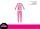 Disney Minnie egér vékony pamut gyerek pizsama - jersey pizsama - rózsaszín - 110