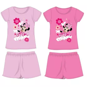   Disney米妮 Summer 棉质套装 - T 恤短裤套装 - 浅粉色 - 98