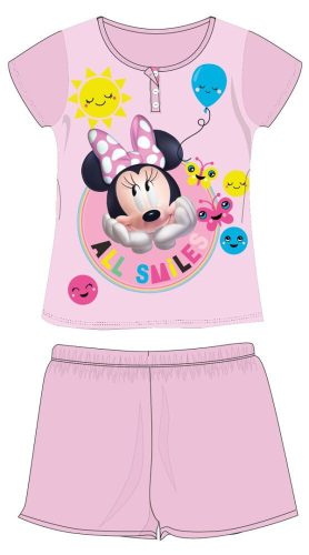 Letné detské pyžamo s krátkym rukávom Disney Minnie mouse - bavlnené džersejové pyžamo