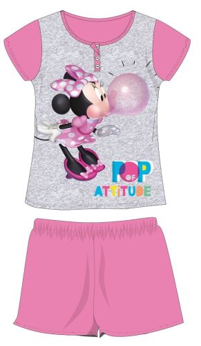 Disney Minnie egér nyári rövid ujjú gyerek pizsama - pamut jersey pizsama - szürke - 104