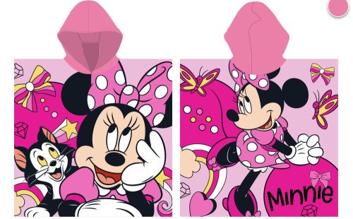 Disney Minnie egér gyorsan száradó poncsó - 55x110 cm
