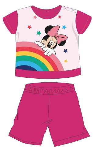 Disney Minnie egér nyári rövid ujjú baba pizsama - pamut jersey pizsama - pink - 92