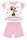 Disney Minnie egér nyári rövid ujjú baba pizsama - pamut jersey pizsama - Minnie Superstar felirattal - világosrózsaszín - 86