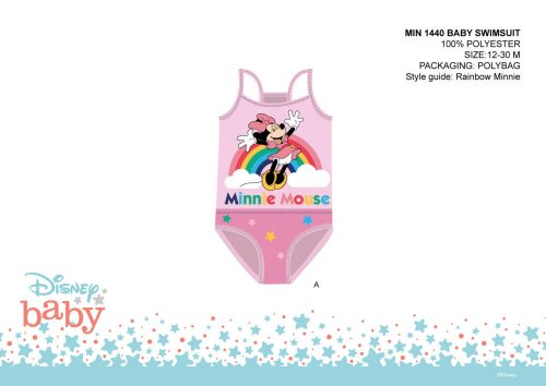 Disney Minnie egér baba egyrészes fürdőruha kislányoknak