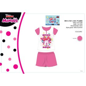   Pigiama estivo per bambini Disney Minnie a maniche corte - pigiama in cotone - rosa