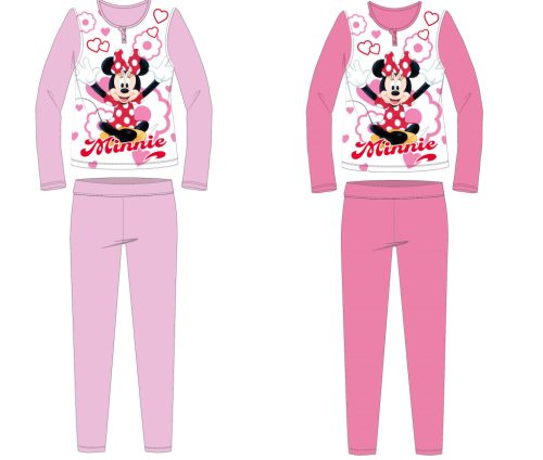 Disney Minnie egér jersey pamut pizsama - világosrózsaszín - 128