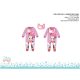 Miminko Disney Minnie Mouse s kopacím bryndákem - světle růžovo-fialové - pro miminka 1-3 měsíce