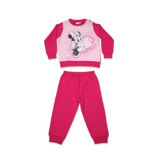 Téli flanel baba pizsama - Minnie egér - pink - 86