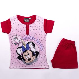   Pigiama per bambini in cotone a maniche corte - Minnie mouse - unicorno