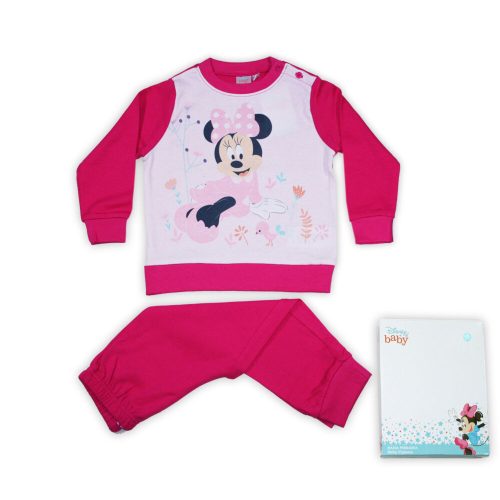 Téli vastag pamut baba pizsama - Minnie egér - pink - 92