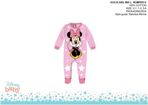 Disney Minnie egér baba rugdalózó - világosrózsaszín-rózsaszín - 0-1 hónapos babának