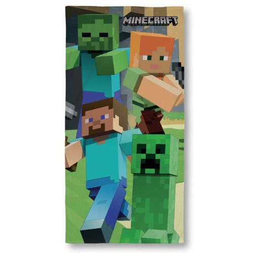 Minecraft 100% 棉沙滩巾 - 70x140 厘米