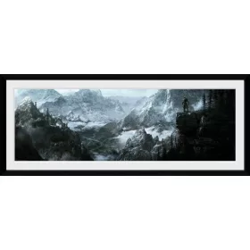 Skyrim - keretezett kép "Tájkép" (30x75)