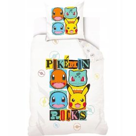 POKÉMON Bettwäsche 100 % Baumwolle 140x200 + 70x90