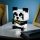 Lampada a forma di panda di Minecraft
