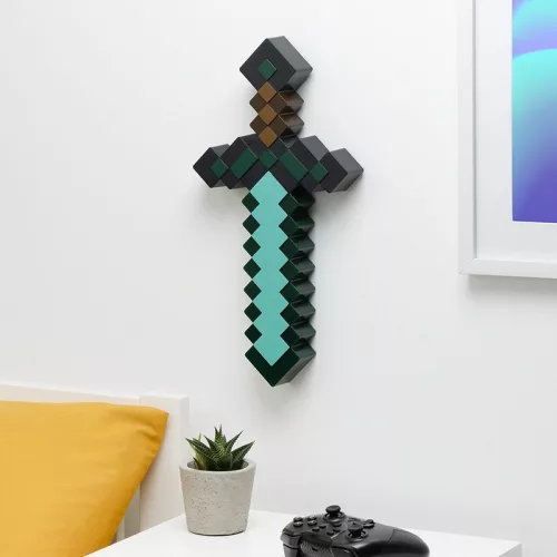 Minecraft falra szerelhető 3D kard hangulatvilágítás