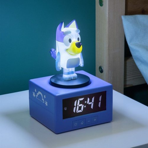 Bluey Icon digital alarm clock with night light