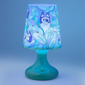 Blaue Tischlampe mit wechselbaren Farben