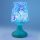 Blaue Tischlampe mit wechselbaren Farben