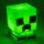 Illuminazione d'atmosfera in silicone squishy Minecraft Creeper