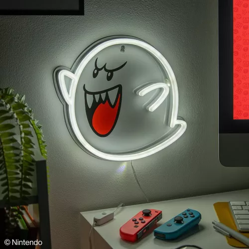 Super Mario - Iluminare de perete LED Neon Boo