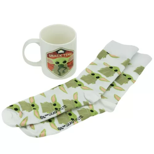 Star Wars The Mandalorian Geschenkset mit Tasse und Socken