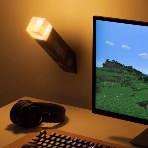 Iluminare de perete pentru lanternă Minecraft