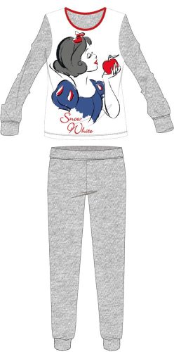 Disney Hófehérke női vékony pamut pizsama - jersey pizsama - világosszürke - L