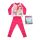 Hosszú vékony pamut gyerek pizsama - Hercegnők - Aranyhaj, Ariel, Csipkerózsika mintával - Jersey  - pink - 104