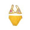 Disney Hercegnők kétrészes fürdőruha kislányoknak - virág mintával - sárga - 116