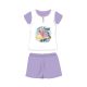 Letné bavlnené pyžamo s krátkym rukávom pre deti - Disney Princesses - s nápisom Trust your heart - svetlo fialové - 98