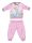 Disney Hercegnők téli pamut baba pizsama - interlock pizsama - világosrózsaszín - 86