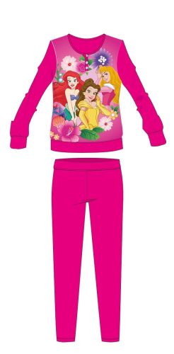 Disney Hercegnők téli vastag gyerek pizsama - pamut flanel pizsama - pink - 104