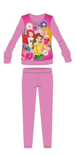Disney Hercegnők téli vastag gyerek pizsama - pamut flanel pizsama - rózsaszín - 104