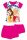 Disney Hercegnők pamut nyári együttes - póló-rövidnadrág szett - pink - 116
