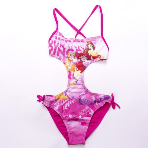 Hercegnők kislány fürdőruha - trikini - pink - 122