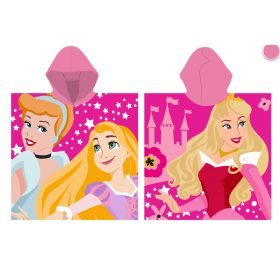 Disney Hercegnők 100% pamut poncsó - 55x110 cm