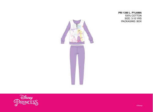 Disney Princesses thin cotton children's pajamas - jersey pajamas - purple - 98