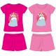 Completo estivo Disney Princess in cotone - set maglietta-pantaloncini - rosa - 122