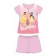 Disney Princess summer short-sleeved children's pajamas - cotton jersey pajamas - light pink - 116
