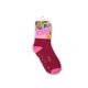 Non-slip children's ankle socks - Disney Princesses - plush - burgundy-pink - 31-34