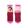 Calzini antiscivolo per bambini - Principesse Disney - peluche - motivo campanella - bordeaux-rosa chiaro - 27-30