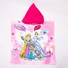 Princesses儿童雨披-速干连帽毛巾-粉色